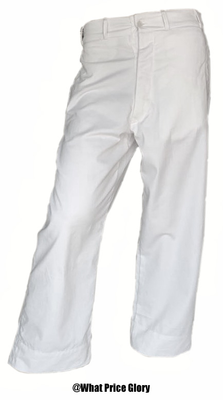 US Navy CPO White Dress Trousers | What Price Glory
